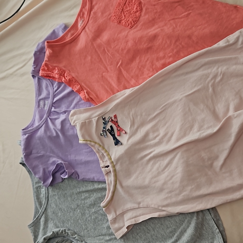 Carter's Lot of 4 girls t shirts 👕  size 10